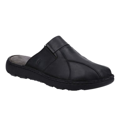 Hush Puppies Mens Carson Leather Mules (Black)