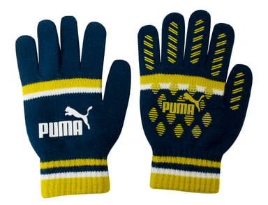 Puma Cat Magic Big Logo Guantes para hombres de invierno Amarillo de color verde azulado 041678 02