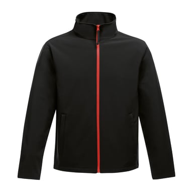 Regatta Mens Ablaze Printable Softshell Jacket (Black/Classic Red)