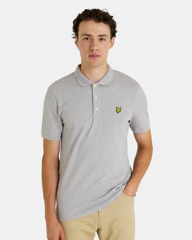 Lyle & Scott Polo SS Plain Polo Shirt Grey