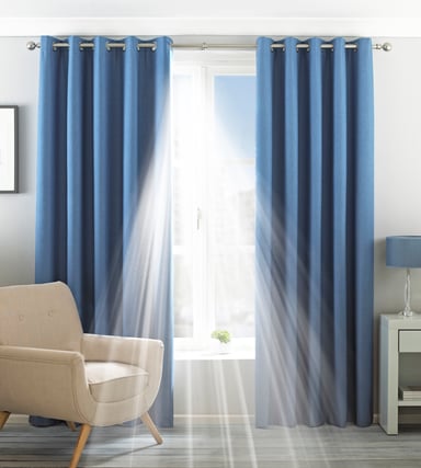 Cortinas Ojal Blackout Twilight en Denim