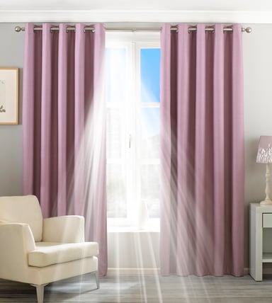 Cortinas Ojeras Opacas Twilight en Malva