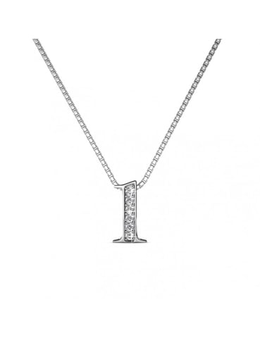 Colgantes Número 1 - Plata y Cristal