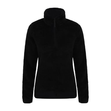 Mountain Warehouse Womens/Ladies Teddy Fleece Quarter Zip Fleece Top (Black)