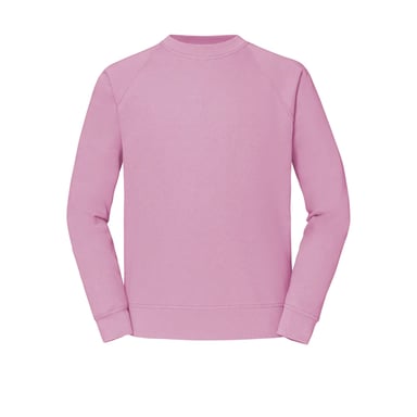 Fruit Of The Loom Mens Classic 80/20 Raglan Sweatshirt (Light Pink)