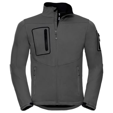 Russell Mens Sports Soft Shell Jacket (Titanium)