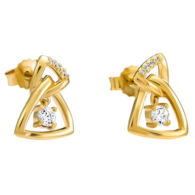 Orphelia 'Santorini' Women's 925 Sterling Silver Drop Earrings - Gold ZO-7570/G