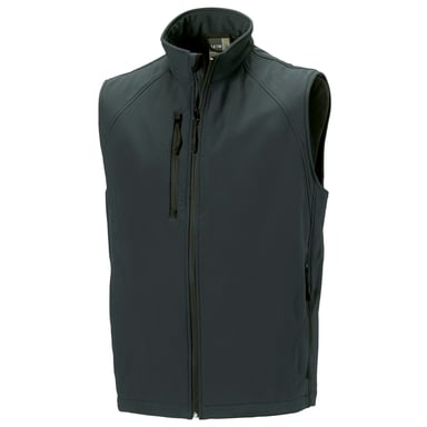 Russell Mens 3 Layer Soft Shell Gilet Jacket (Titanium)