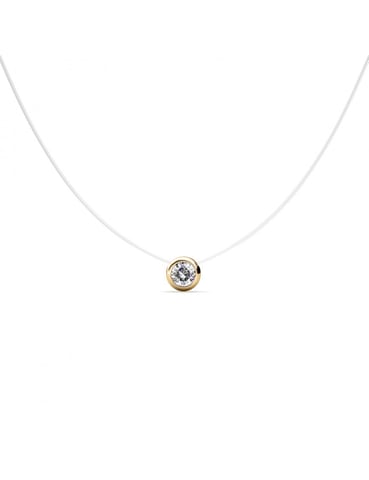 Colgantes Luna - Oro y Cristal