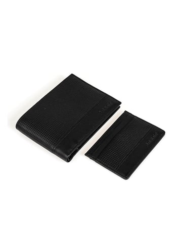 Baldinini Billetera Gift Box del hombre negro