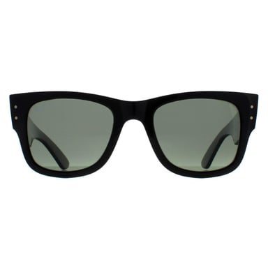 Ray-Ban Cuadradas Unisex Negro Pulido Verde Polarizadas RB0840S Mega Wayfarer