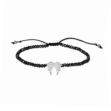Pulsera Luxenter, pureza de plata de ley 925 y circonita brillante acabado baño rodio