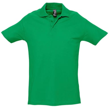SOLS Mens Spring II Short Sleeve Heavyweight Polo Shirt (Kelly Green)
