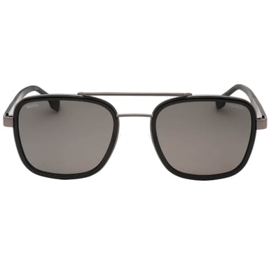 Gafas de sol gris rutenio oscuro con lentes polarizadas grises Hugo Boss