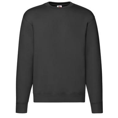 Fruit of the Loom Mens Premium Set-in Sweatshirt (Black)