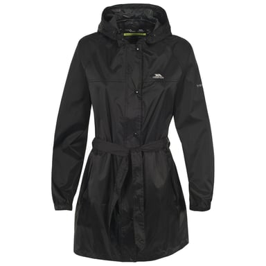 Trespass Womens/Ladies Compac Mac Waterproof Packaway Jacket/Coat (Black)