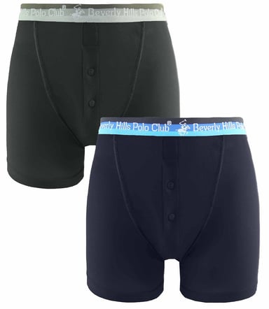 Beverly Hills Polo Club Mens 2 paquetes shorts boxer