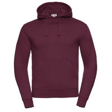 Russell Mens Authentic Hooded Sweatshirt / Hoodie (Burgundy)