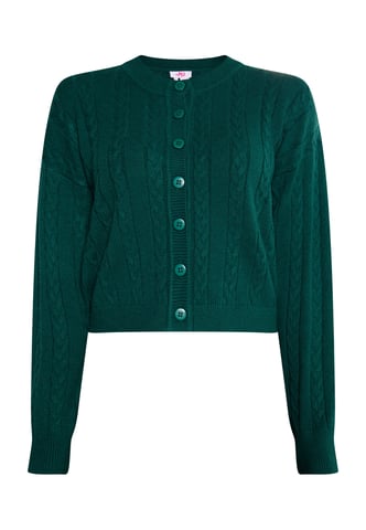 Mymo Cardigan women dark green