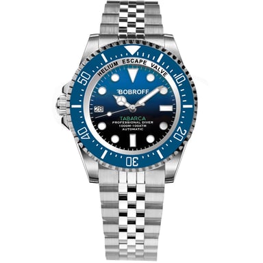 Bobroff Reloj de hombre Automático plata azul