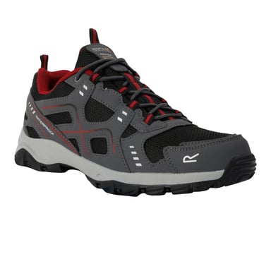 Regatta Mens Vendeavour Waterproof Walking Shoes (Granite/Rio Red)