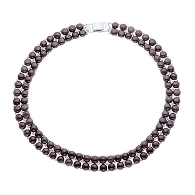 Necklace 2 Rows of Real Freshwater Pearls 4 mm