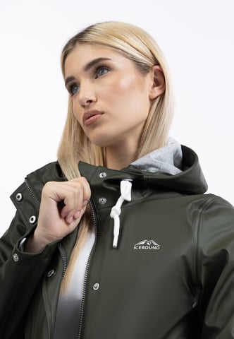 ICEBOUND raincoat women dark olive