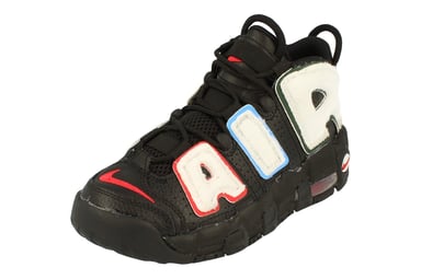 Nike Air More Uptempo Gs Basketball Black Trainers