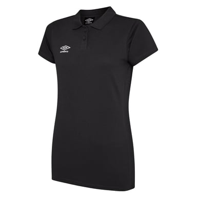 Umbro Womens/Ladies Club Essential Polo Shirt (Black/White)