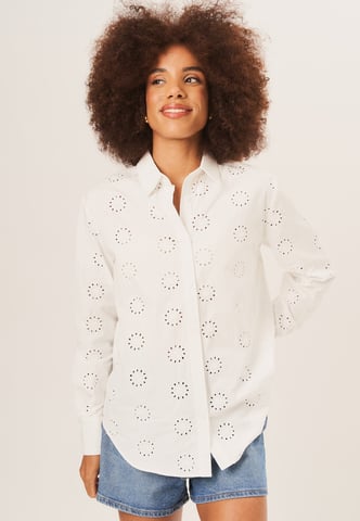 Camisa de manga larga bordada de algodón