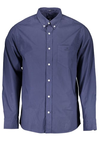 Camisa de algodón azul para hombre Gant