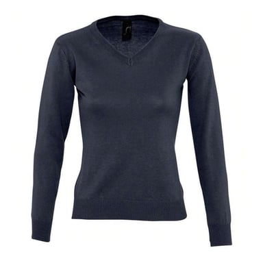 SOLS Womens/Ladies Galaxy V Neck Sweatshirt (Navy)