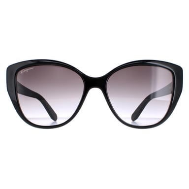 Salvatore Ferragamo SF912S 001 negro con estampado floral gris degradado gafas de sol