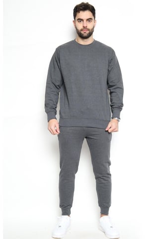 MYT Chándal con cuello redondo para hombre, color carbón
