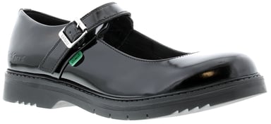 Women's Kickers Finley Patent Shoes in Black