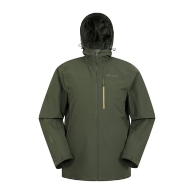Mountain Warehouse Mens Brisk Extreme Colour Block Waterproof Jacket (Green)