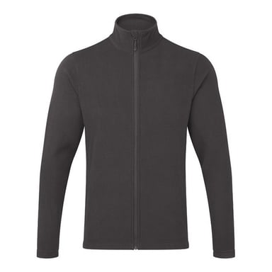 Premier Mens Recyclight Microfleece Full Zip Jacket (Dark Grey)