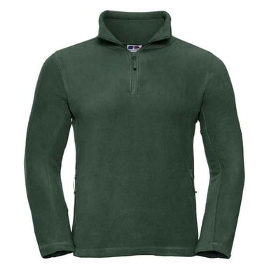 Russell Mens Quarter Zip Outdoor Fleece Top (Bottle Green)
