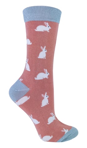 MISS SPARROW - Calcetines transpirables de bambú con animalitos para mujer