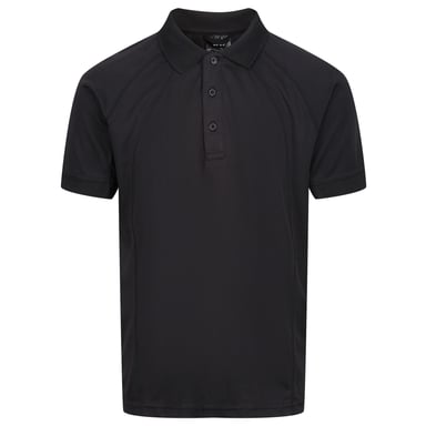 Regatta Professional Mens Coolweave Short Sleeve Polo Shirt (Black)