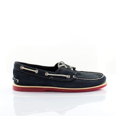 Timberland Classic 2 Eye Navy Leede Lace Lace Up Boath Boats Boats 6305a