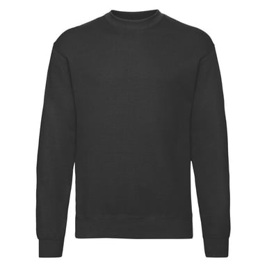 Fruit Of The Loom Mens Lightweight Drop Shoulder Sweatshirt (Black)