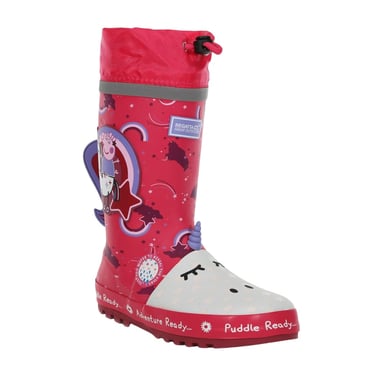 Regatta Childrens/Kids Unicorn Peppa Pig Wellington Boots (Winterberry)