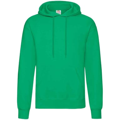 Fruit Of The Loom Unisex Adults Classic Hooded Sweatshirt (Kelly Green)