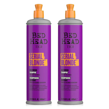 Tigi Serial Blonde Shampoo For Damaged Blonde Hair 600ml 2pk