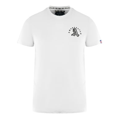 Aquascutum London camiseta blanca con logo bordado