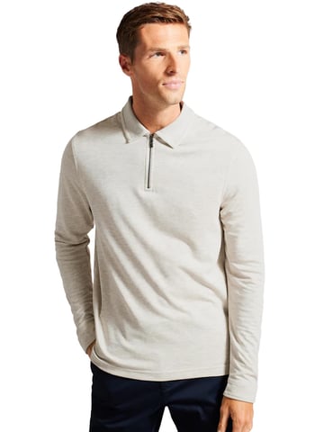 Ted Baker Polo de manga larga para hombre - Karpol