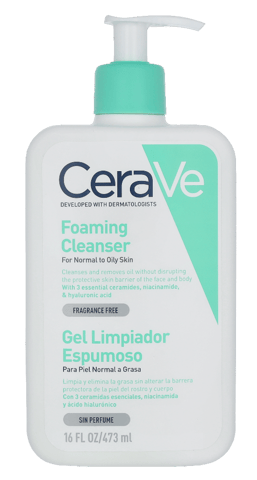 Limpiador Espumoso CeraVe con Bomba 473 ml