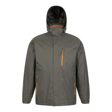 Mountain Warehouse Mens Bracken Extreme 3 in 1 Waterproof Jacket (Dark Green)