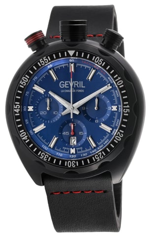 Gevril Reloj cronógrafo automático Canal St azul para hombre